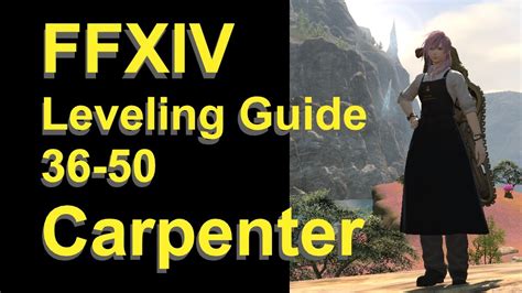 This guide only covers leves from levels 10 to 45, and I recommend starting your leve grinding post level 20. . Ffxiv carpenter leveling guide